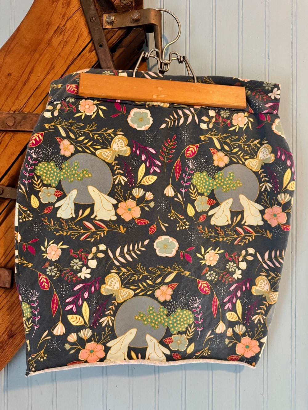 Mama’s Minis botanical mini skirt handmade in Asheville NC, Small